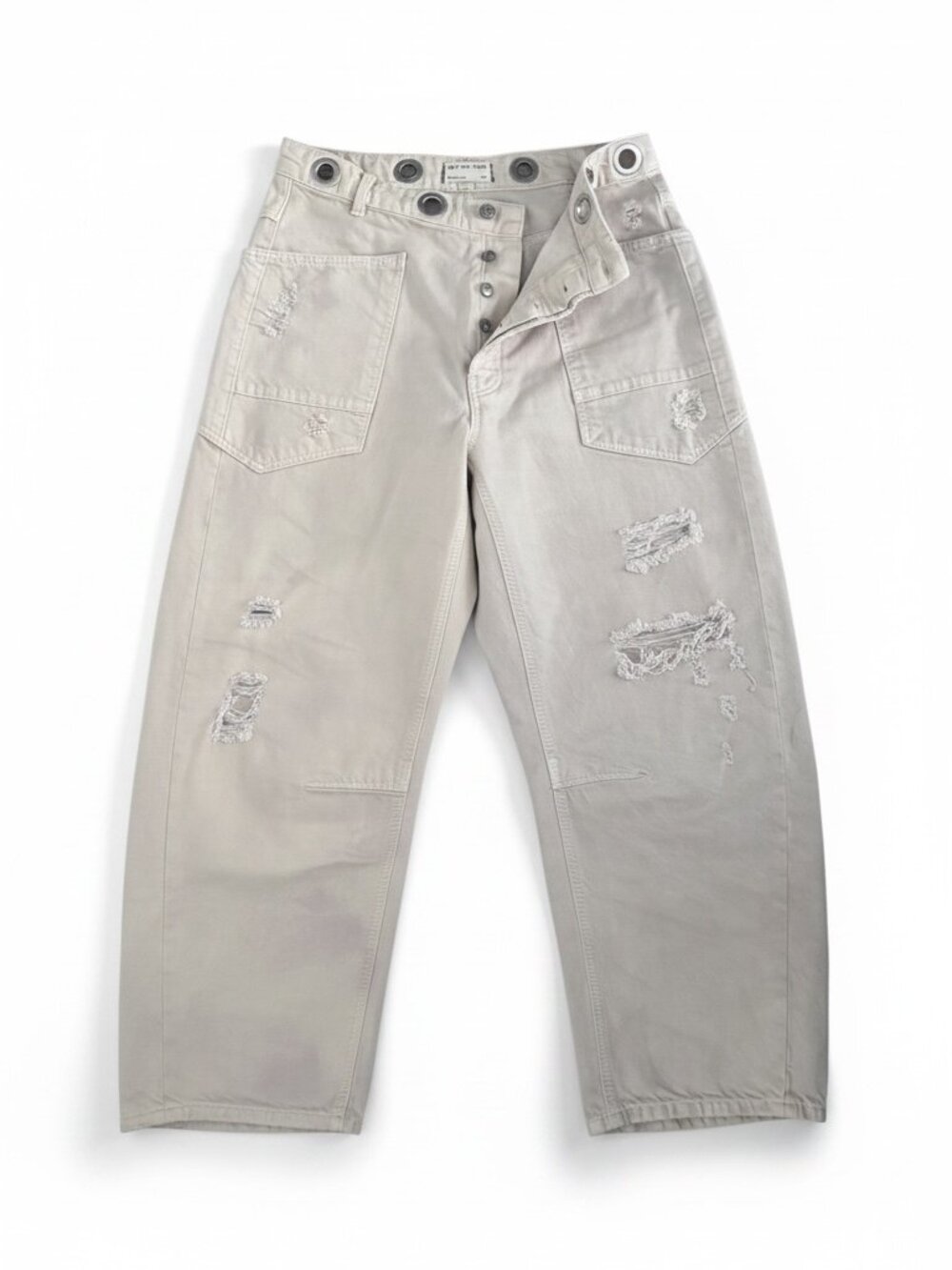 We The Free Distressed Utility Pants – Grommet Waist – Size 30
